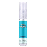 Turquoise spray bottle van Musc Aqua door El Nabil in het El-Nabil Parfum Aqua